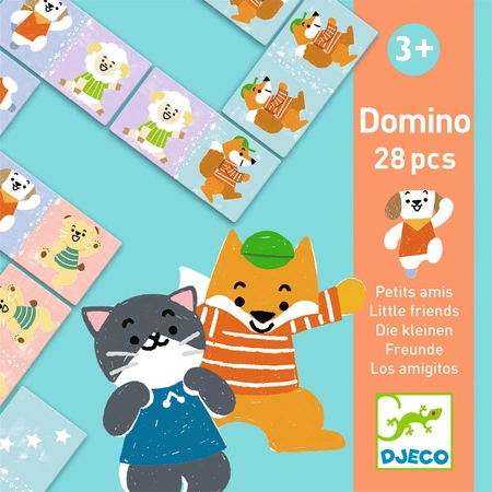 Gra edukacyjna domino MALI PRZYJACIELE  DJ08185