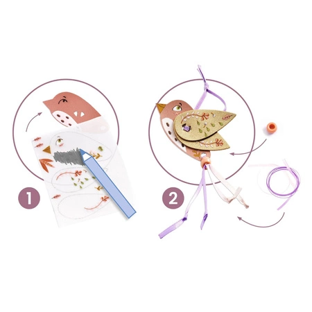 Zrób to sam - komplet biżuterii PTASZEK DJ07977