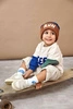 Lassig Bluza z bawełny organicznej GOTS Little Gang Free milky 4-6 lat