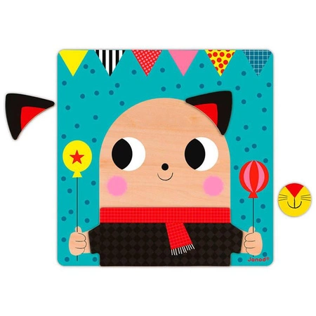 Układanka drewniana magnetyczna Zwierzątka, Janod