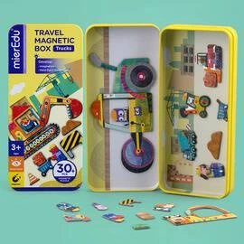 mierEdu Układanka magnetyczna - Pojazdy ME0882