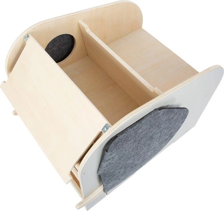 Drewniana skrzynia na zabawki z siedziskiem regał Słoń Small Foot 12423