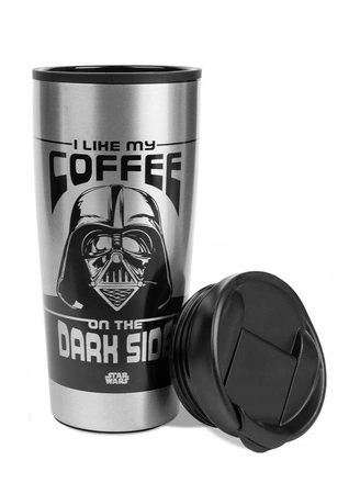 STAR WARS (I LIKE MY COFFEE ON THE DARK SIDE) METAL TRAVEL MUG / kubek terminczny (metalowy) Gwiezdne Wojny