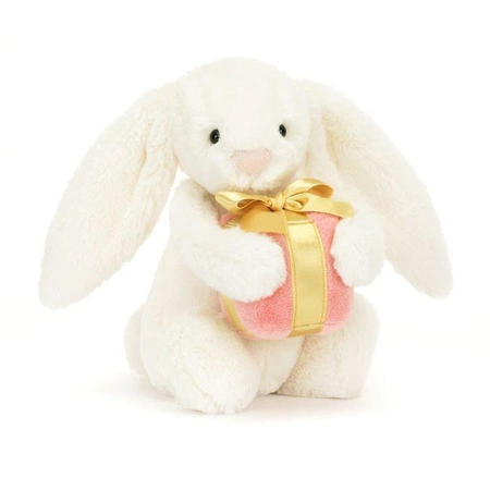 JelllyCat - Wesoły Króliczek z Prezentem 18 cm