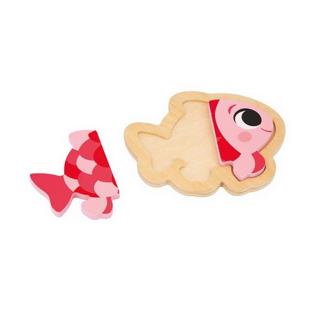 Puzzle progresywne drewniane Zwierzęta domowe 4 układanki – 2, 3, 4 i 5 elementów 18 m+, Janod