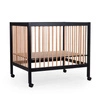 Childhome PLAYPEN 97 BLACK/NATUREL + WHEELS