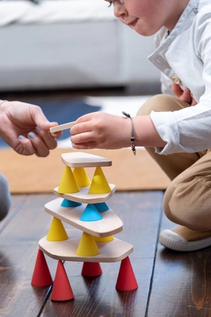 OPPI Kreatywny zestaw konstrukcyjny mały Piks Small 24 el. + Zestaw 24 kart kreatywnych 3+