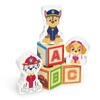 Ciężarówka z przyczepą klocki drewniane Psi Patrol ABC Melissa & Doug 33272 układanka na palikach