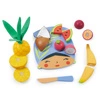 Drewniana deska z owocami tropikalnymi do krojenia, Tender Leaf Toys