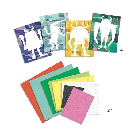 Zestaw piankowe kolaże GALERIA POTWORKÓW DJ09406