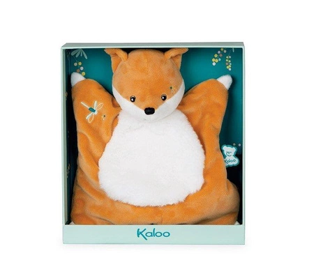 Kaloo Komforter kwadratowy Lisek Leonard 20 cm w pudełku kolekcja Fripons