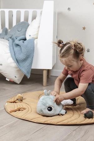 Done by Deer Sea Zabawka dla Niemowlaka Wieloryb Wally Blue