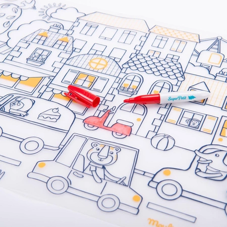 Display 10 silikonowych mat do kolorowania 102647