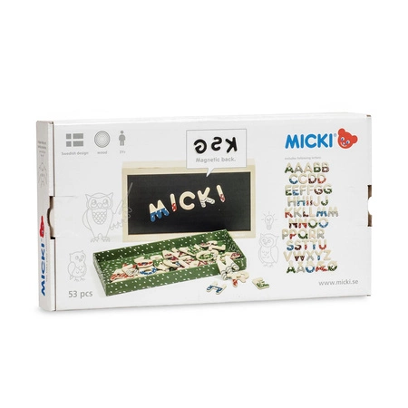 Literki magnetyczne w pudełku Micki