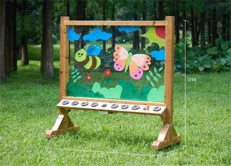 MASTERKIDZ Przezroczysta Akrylowa Tablica Malarska + Kubeczki