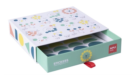 Zestaw z naklejkami geometrycznymi Apli Kids - Zwierzęta