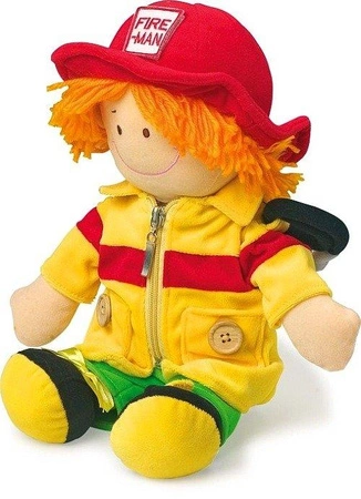 Lalki szmaciane 3szt pielęgniarka strażak i budowlaniec Small Foot 5514 lalki dla dzieci