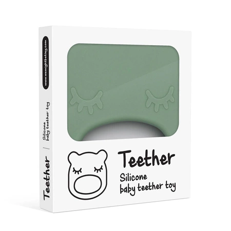 Silikonowy gryzak We Might be Tiny Miś - Sage