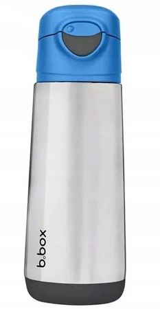 Butelka termiczna z ustnikiem sportowym 500 ml, Blue Slate, b.box