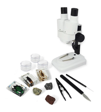 Mikroskop dwuokularowy 40 doświadczeń MR500