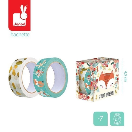 Zestaw 2 samoprzylepnych taśm dekoracyjnych Lisek 7+, Janod