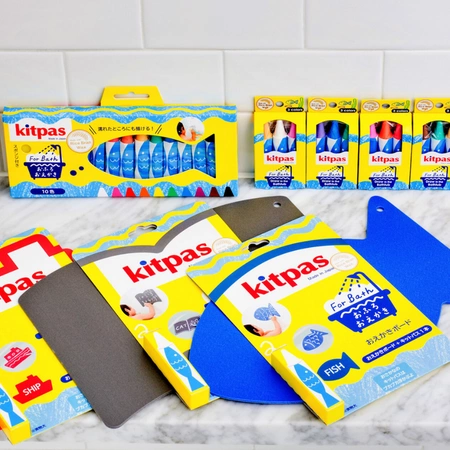 Kredki do malowania w wannie z gąbką, zestaw 10 szt., Kitpas