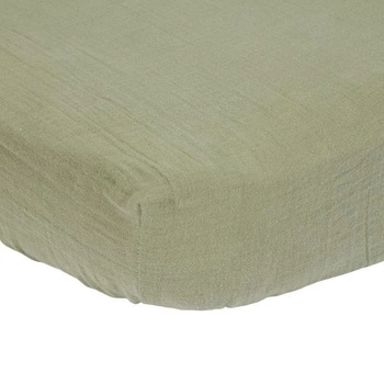 Little Dutch Prześcieradło muślinowe 70x140/150 cm Olive TE10514025