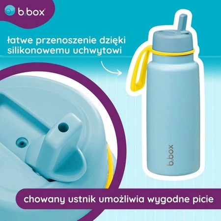 Butelka termiczna ze składanym ustnikiem – termos ze stali nierdzewnej 1l Pool Side, b.box
