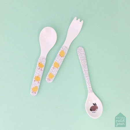 Łyżka melaminowa dla dzieci, seria Farma | Maison Petit Jour®
