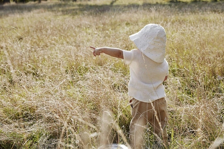 Elodie Details - Kapelusz przeciwsłoneczny - Tender Blue Dew 6-12 m-cy