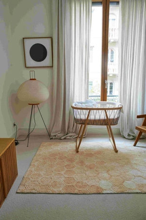 Dywan bawełniany do prania w pralce Sweet Honey, Planet Bee, Lorena Canals