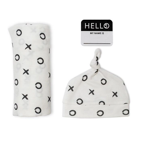 Lulujo Zestaw Kocyk + Czapka Hugs & Kisses