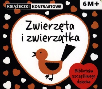 Zwierzęta i zwierzątka książeczki kontrastowe