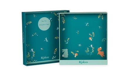 Kaloo Komforter kwadratowy Lisek Leonard 20 cm w pudełku kolekcja Fripons