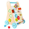 Drewniany chodzik pchacz wózek edukacyjny ECOTOYS