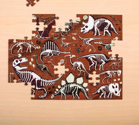 Mudpuppy Puzzle dwustronne Dinozaury 100 elementów 6+