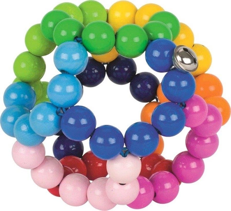 Drewniana grzechotka, elastyczna tęczowa piłka II