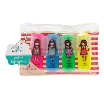 Zestaw Zakreślaczy - Gorjuss - Friends Walk Together/Rosebud/Time to Fly