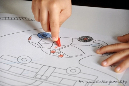 Kolorowanka w rolce Pojazdy 1+ COLORESCA