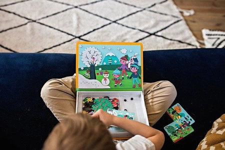 Magnetyczna układanka 4 pory roku Magnetibook, Janod