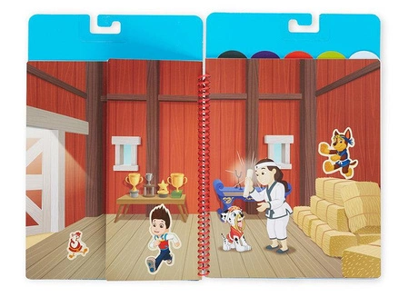 Naklejki wielorazowe Psi Patrol Restickable Stickers Flip-Flap Pad - Classic Missions Melissa & Doug 33253