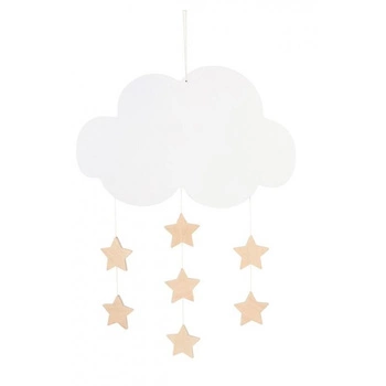 Drewniane mobile chmurka