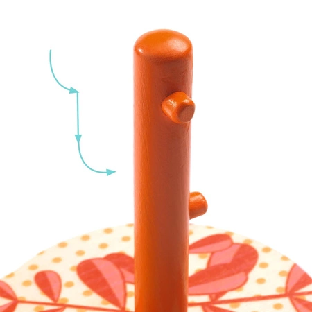 Drewniana układanka zwierzątka MULTI STACK DJ06290