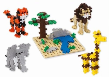 Plus-Plus, Płytki konstrukcyjne szara+niebieska