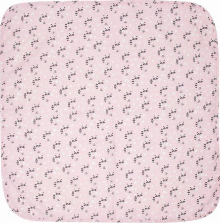 Muślinowy Otulacz 110x110 LUMA Racoon Pink