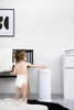 Ubbi Stalowy Kosz na Pieluchy Matte White