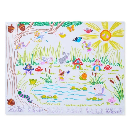 Zestaw drewnianych pieczątek Ogród Wróżek 12424-Melissa & Doug, stempelki