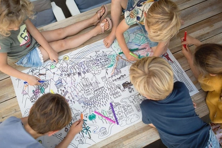 BS Toys, Kolorowanka materiałowa podłogowa XL (60 x 100 cm)