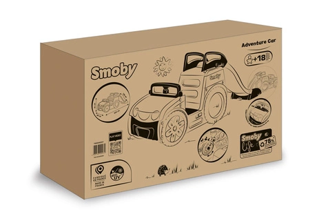 Smoby Samochód Przygód 3w1