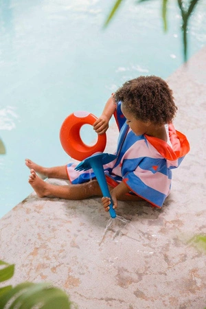 QUUT Dwustronne poncho kąpielowe dla dzieci Cherry Red